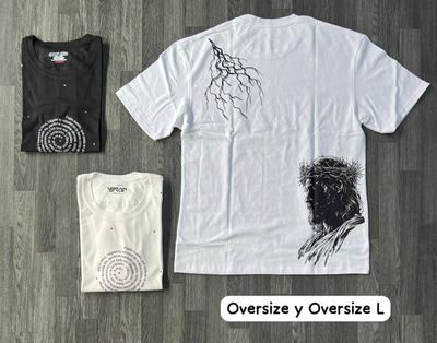 OVERSIZE perlada - Cristo coronado | M y L