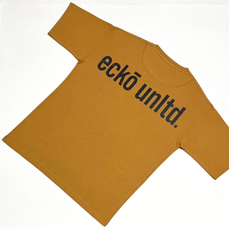 OVERSIZE - eckounltd - mostaza-texto negro | Medium