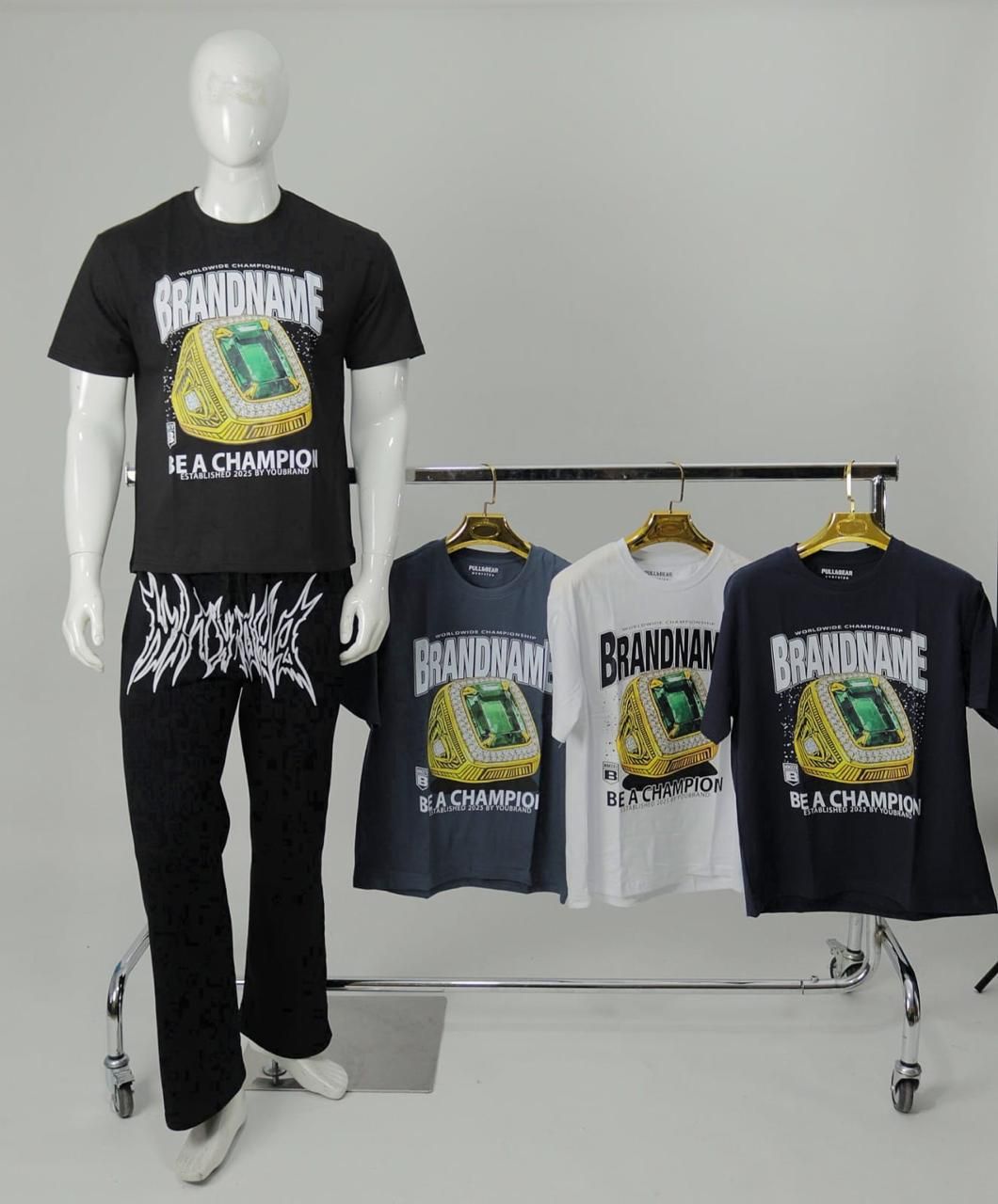 OVERSIZE - Be a Champion - negra | *S M