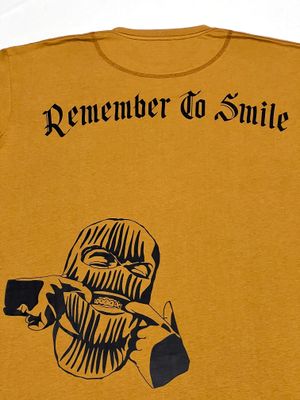 OVERSIZE - Remember to smile - mostaza | Medium