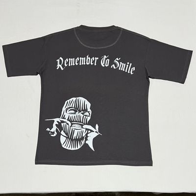 OVERSIZE - Remember to smile - gris | Medium