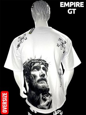 OVERSIZE St - Rostro de Cristo y cruces | M L