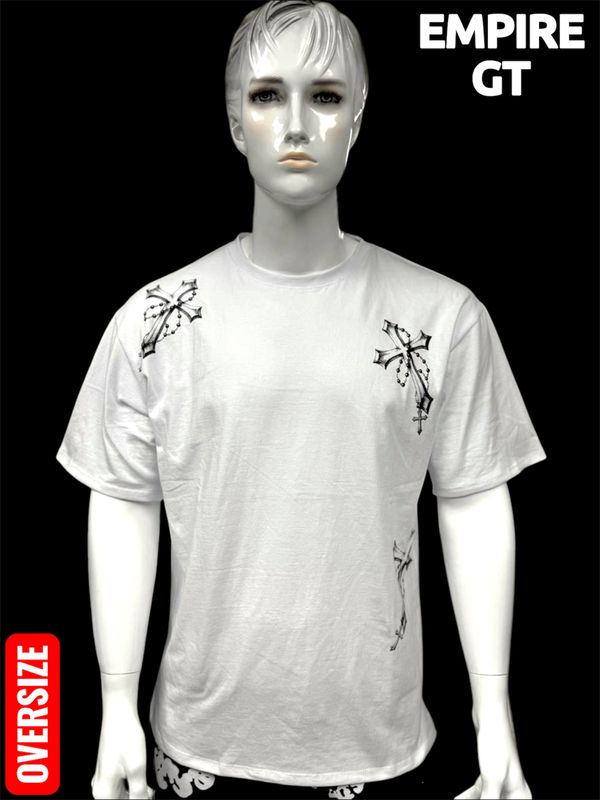 OVERSIZE St - Rostro de Cristo y cruces | M L