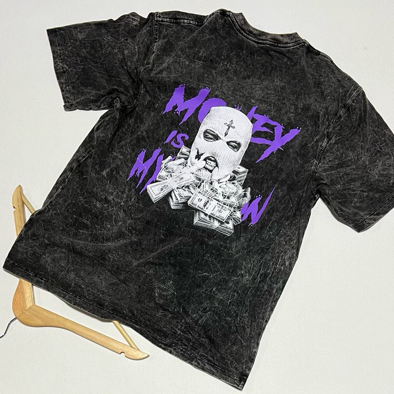 OVERSIZE Nevada - Money is my religion - Acid Wash | M L