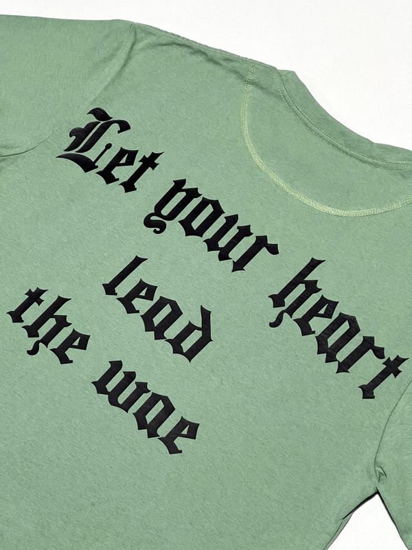 OVERSIZE - Heart - verde | Medium