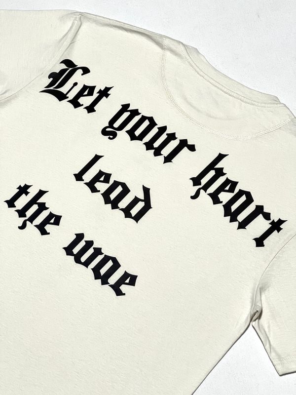 OVERSIZE - Heart - beige | S M