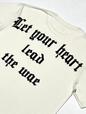 OVERSIZE - Heart - beige | S M