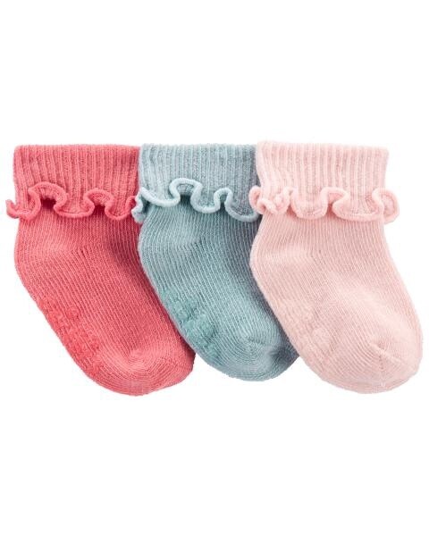 3-Pack Foldover Booties