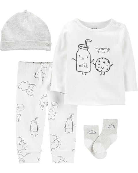 4-Piece Take-Me-Home Set, THEME: Cookie, SIZE: 3months