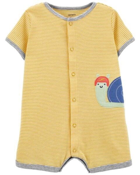 Yellow Snail Romper