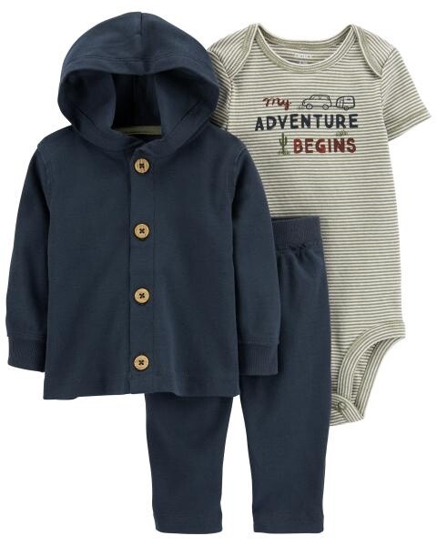 My Adventure Begins Cardigan Set