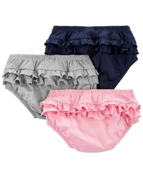 3-Pack Ruffle Diaper Cover Set, SIZE: 3months
