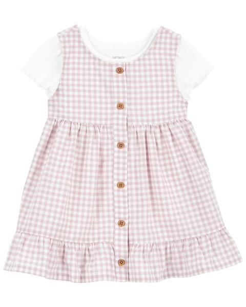 Gingham Dress Set