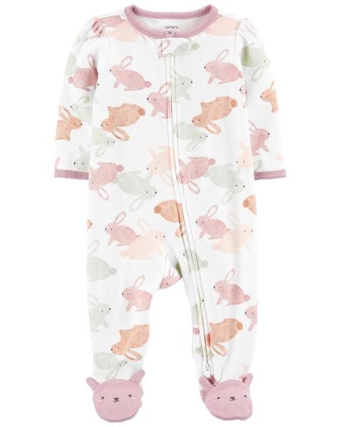 Bunny White Babygrow