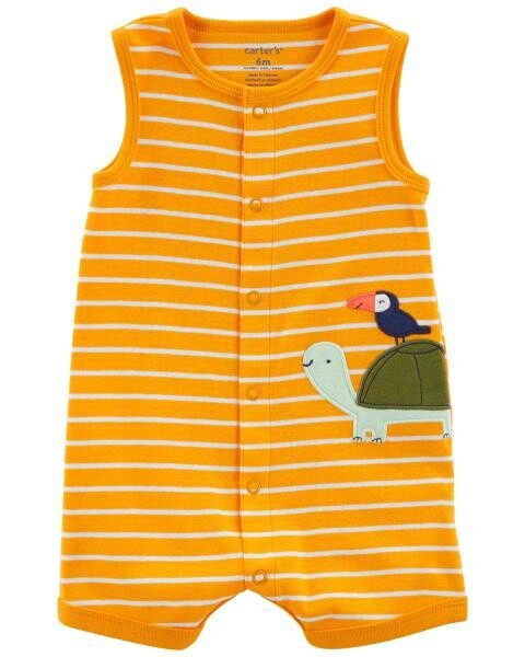 Yellow Turtle Romper