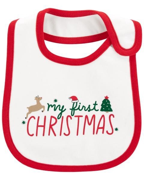 My First Christmas Bib