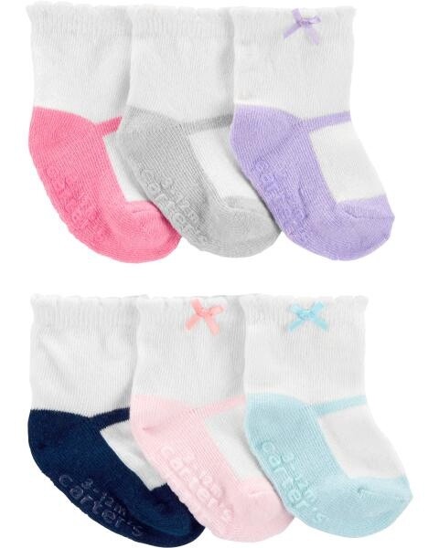 6 Pack Ballet Socks