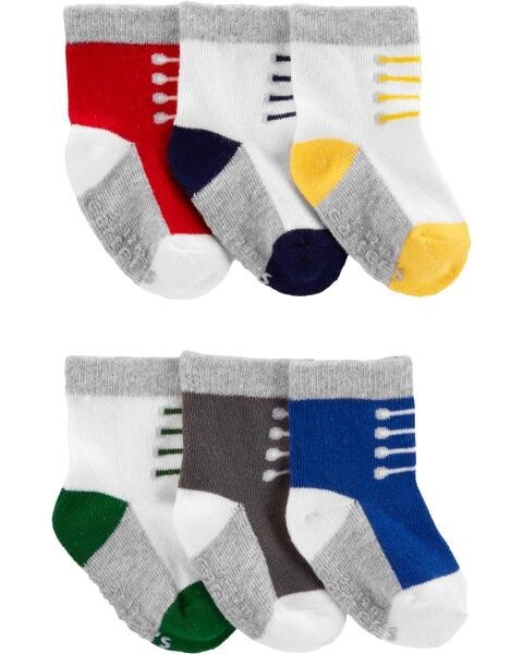 6 Pack Sneaker Socks