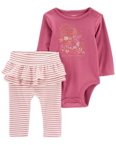 Pink Ruffle Set
