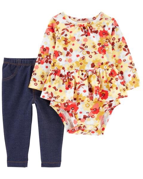 Multi Floral Pant Set