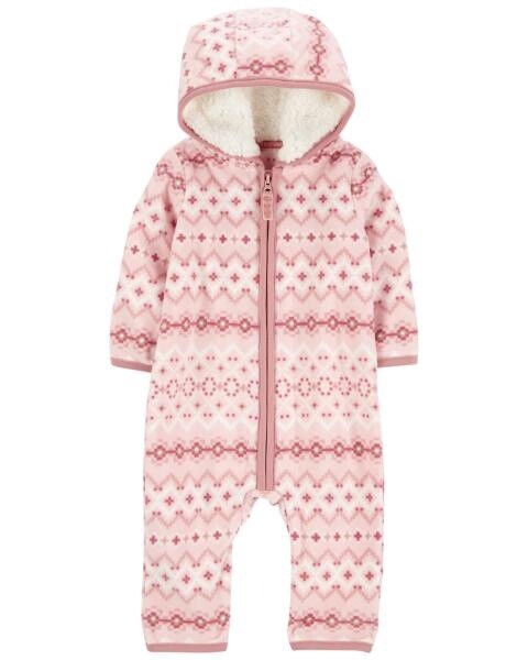 Pink White Fair Isle
