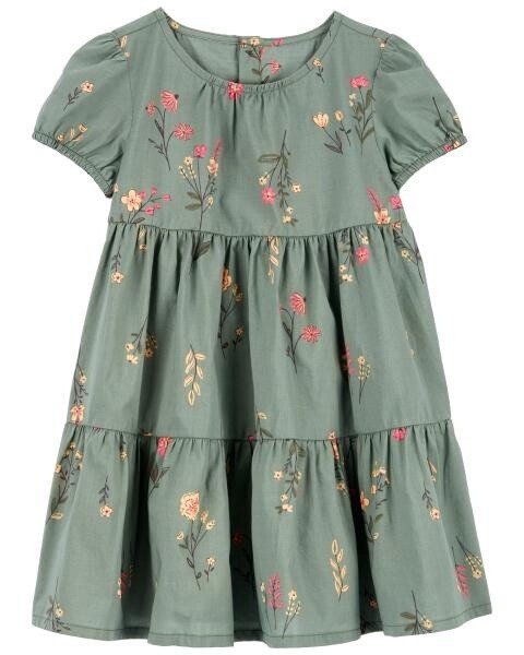 Green Floral Dress