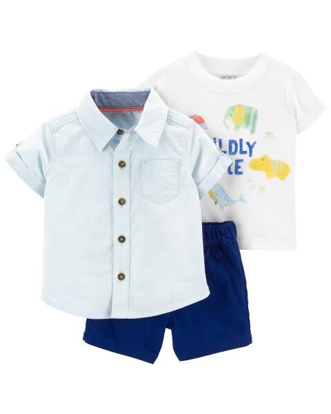 Baby 3-Piece Wildly Cute Outfit Set