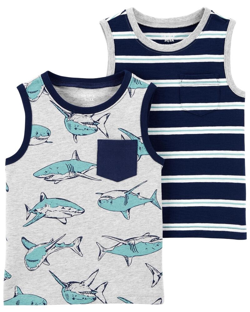 2 Pack Shark Tank Tops