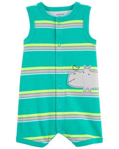 Baby Hippo Snap-up Romper