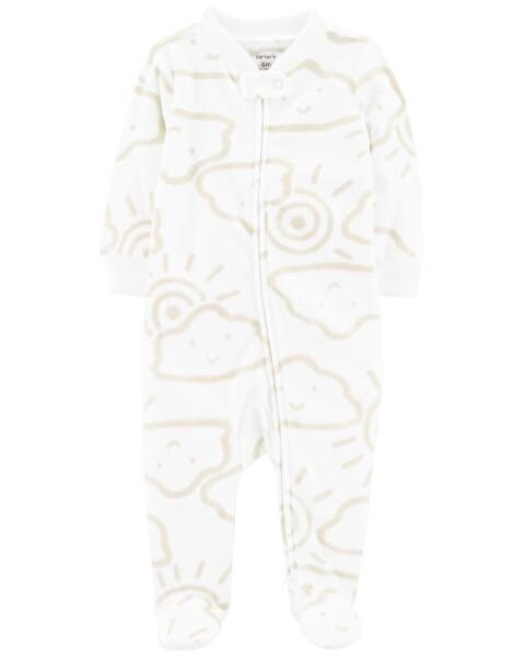Baby Clouds 2-Way Zip Fleece Sleep &amp; Play