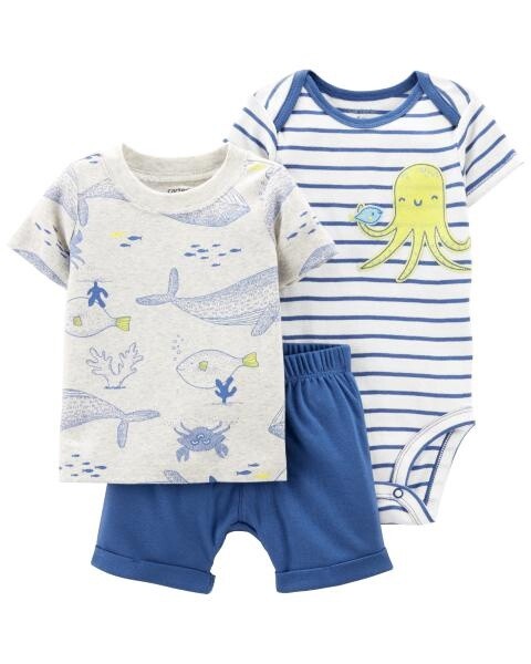 Baby 3-Piece Octopus Outfit Set