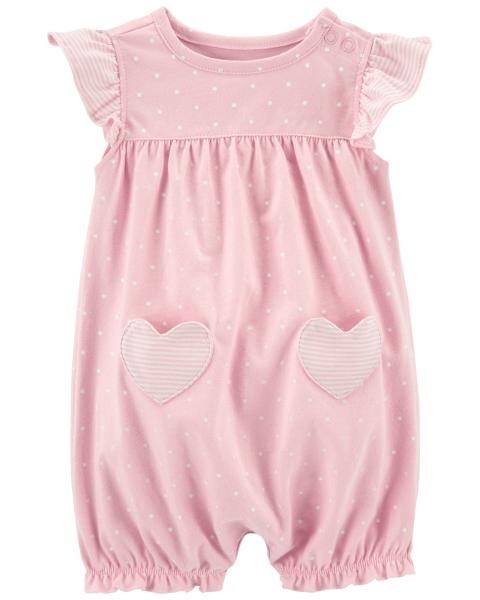 Pink Heart Romper