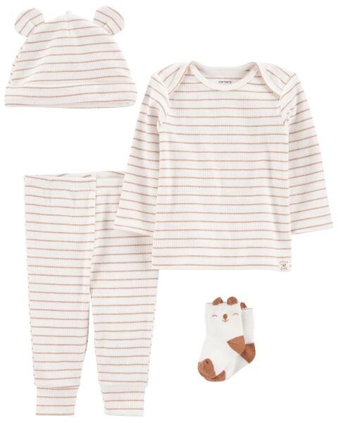 Baby 4-Piece Little Bear Outfit Set