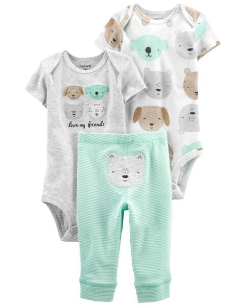 3-Piece Dog Little Character Set, SIZE: 12months