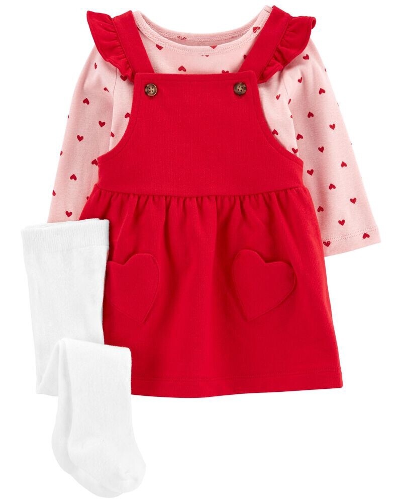 Red Heart Jumper Set