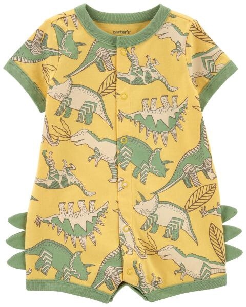 Yellow Dino Romper