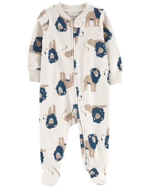 Lion Print Baby Grow