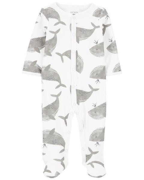 Grey Whales Babygrow