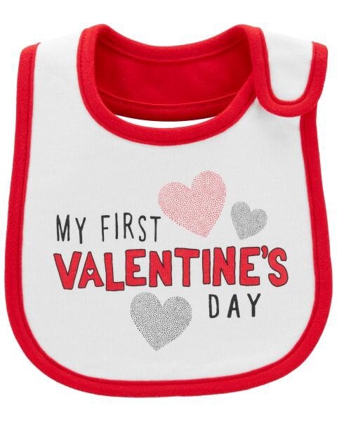 My First Valentine&#39;s Day Bib
