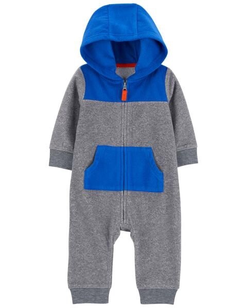 Cobalt Grey Baby Grow