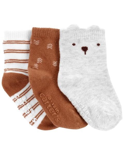 3 Pack Bear Socks