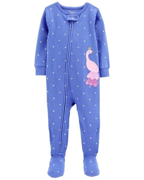 1 Piece Footed Peacock Babygrow