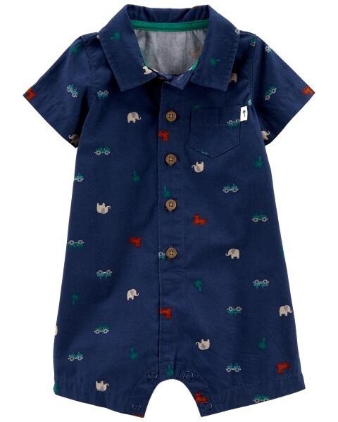 1 Piece Navy Polo Baby Boy