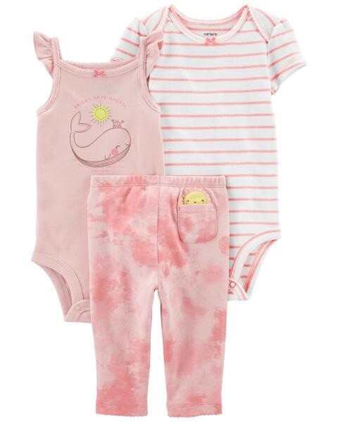 Baby 3-Piece Tie-Dye Outfit Set