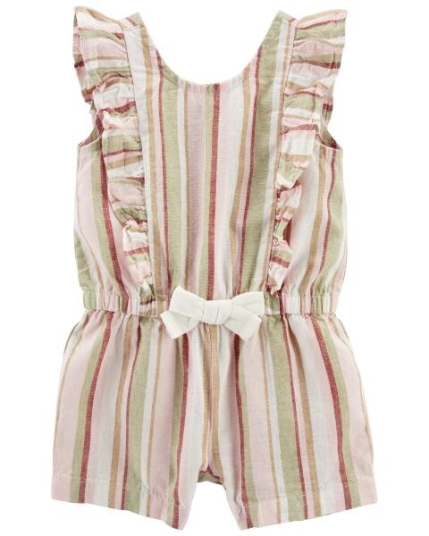1 Piece Girls Stripe Jumpsuit