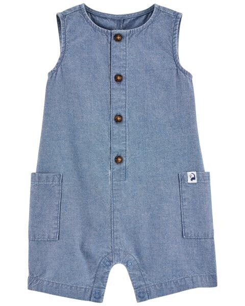 1 Piece Chambray Romper