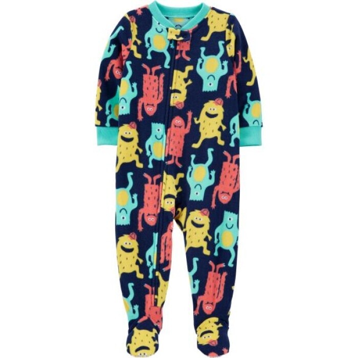 1 Piece Fleece Monster Pajamas
