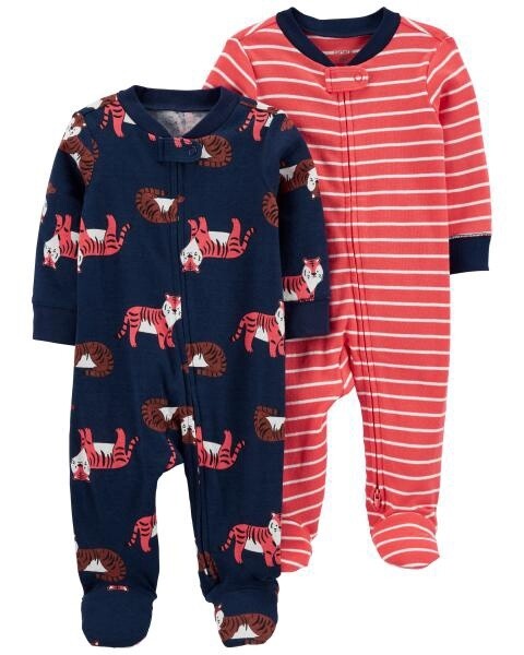 2 Pack Red and Navy Tiger Coverall