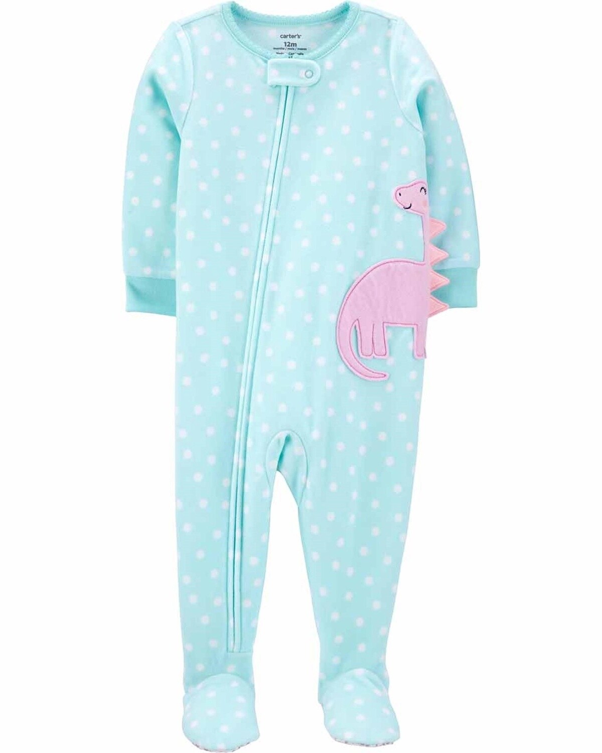 1Piece Fleece Dino Pajamas