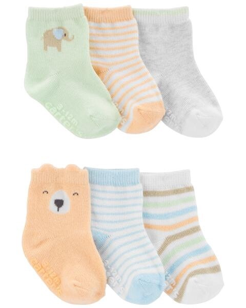 6 Pack Bootie/Socks Animals